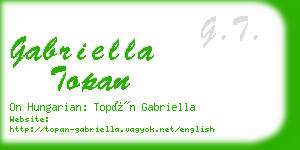 gabriella topan business card